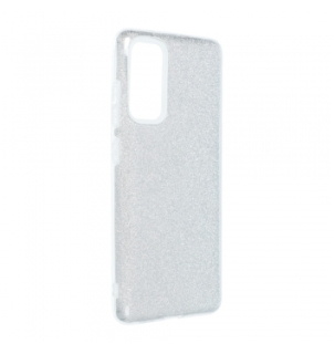 Samsung Galaxy S20 FE trblietavé púzdro strieborné