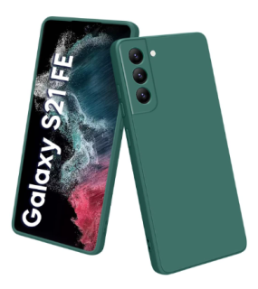 Samsung Galaxy S21 FE set príslušenstva zadné púzdro tmavo zelené a 2ks ochranných skiel