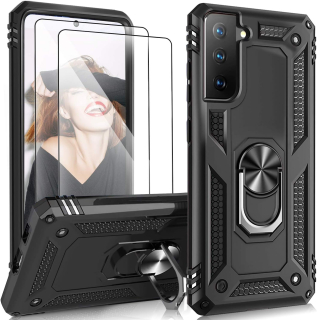 Samsung Galaxy S21 púzdro Armor Ring čierne