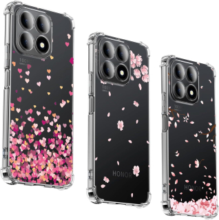 Honor X8A zadné púzdro priehľadné Armor s potlačou sada 3ks