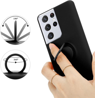 Samsung Galaxy S21 Ultra púzdro Ring čierne