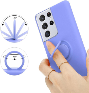 Samsung Galaxy S21 Ultra púzdro Ring fialové