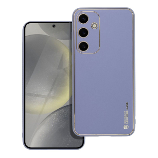 Samsung Galaxy S24 Plus zadné púzdro LEATHER modré