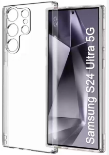 Samsung Galaxy S24 Ultra pevné silikónové púzdro priehľadné 1,5mm
