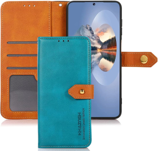 Huawei Nova 8i / Honor 50 Lite kožené púzdro tyrkysové
