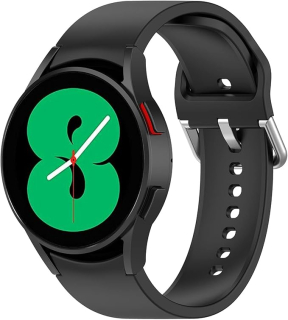 Samsung Galaxy Watch 4, 5... silikónový remienok čierny