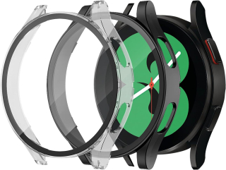 Samsung Galaxy Watch 5 / 4  40mm ochranná krytka so sklom čierna a priehľadná