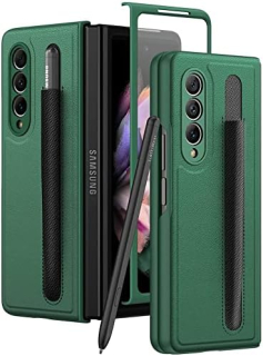 Samsung Galaxy Z Fold 3 púzdro s držiakom na S Pen zelené