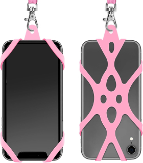 Silikónový držiak na telefón ružový univerzálny