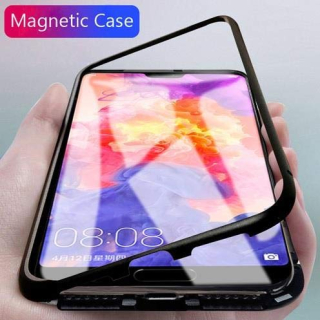 Huawei P20 Lite magnetické púzdro čierny lem