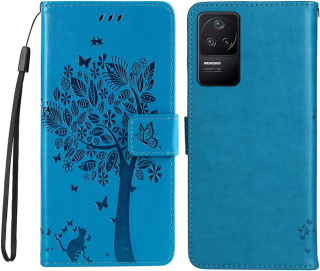 Xiaomi Poco F4 púzdro Book Strom života modrý