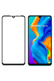 Huawei P30 Lite ochranné sklo s čiernym rámikom