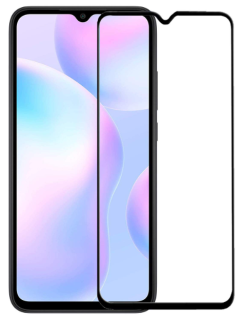Xiaomi Redmi 9A / 9AT ochranné sklo s čiernym rámikom