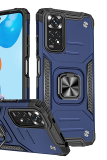 Xiaomi Redmi Note 11 4G / Note 11S púzdro Armor Ring tmavomodré