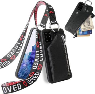 Huawei P30 Pro zadné púzdro kožené s peňaženkou a šnúrkou