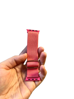 Apple Watch 38mm / 39 / 40mm / 41mm remienok nylonový lososovo ružový