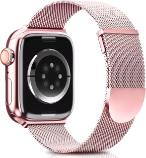 Apple Watch 38mm / 39mm / 40mm / 41mm kovový remienok ružový