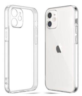 iPhone 12 (6,1") silikónové púzdro priehľadné 1,5mm