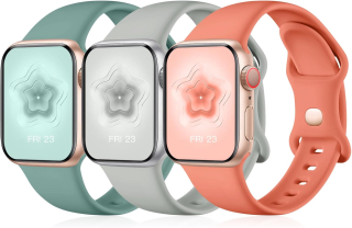 Apple Watch 38mm / 39mm / 40mm / 41mm silikónové remienky 3ks