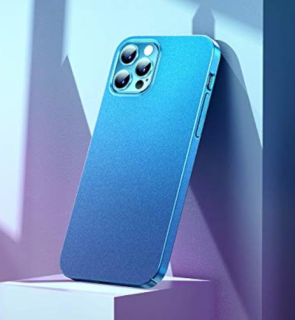 iPhone 12 / 12 Pro zadné púzdro metalické modré