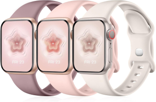 Apple Watch 38mm / 39mm / 40mm / 41mm silikónové remienky 3ks veľkosť M/L