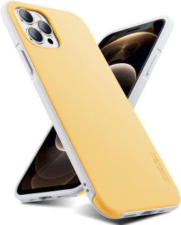 iPhone 12 Pro Max  zadné púzdro žlto biele