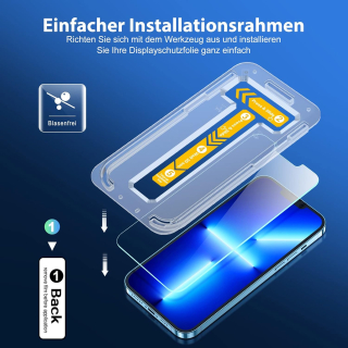 iPhone 13 / 13 Pro /16E ochranné sklo s aplikátorom 2ks v balení