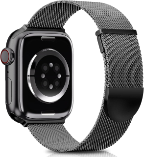 Apple Watch 49mm / 46mm / 45mm / 44mm / 42mm kovový remienok čierny