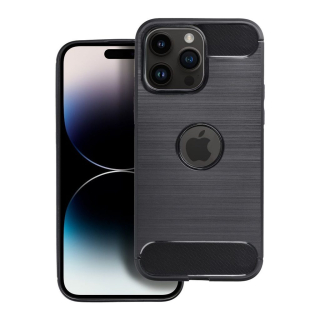 iPhone 13 Pro (6,1") čierne zadné púzdro vzor Carbon
