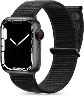 Apple Watch 49mm / 46mm / 45mm / 44mm / 42mm nylonový remienok čierny