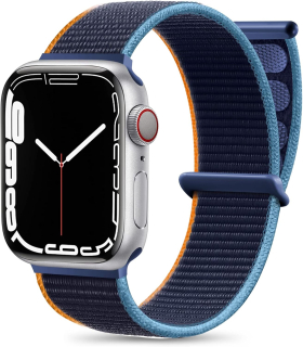 Apple Watch 49mm / 46mm / 45mm / 44mm / 42mm nylonový remienok modrý