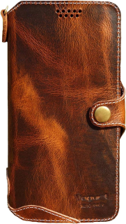 iPhone 13 Pro púzdro Book pravá koža Yogurt