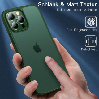 iPhone 13 Pro set príslušenstva CASEKOO tmavo-zelené