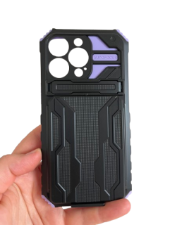 iPhone 13 Pro zadné púzdro Armor Card čierno fialové