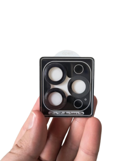 iPhone 14 Pro / 14 Pro Max 3D krytky šošoviek fotoaparátu čierne