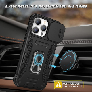 iPhone 14 Pro Max púzdro Slide Armor čierne