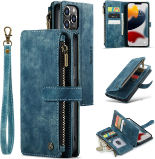 iPhone 14 Pro púzdro peňaženka modré