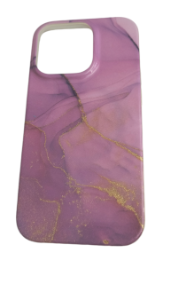 iPhone 14 Pro zadné púzdro gumené vzor mramor ružové MagSafe