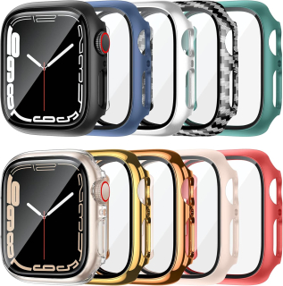 Apple Watch 7/8/9 41mm púzdro so sklom viac farieb 10ks v balení