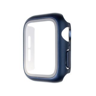 Apple Watch 7/8/9 45mm púzdro so sklom - modré 2ks v balení