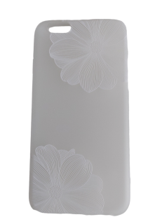 iPhone 6 / 6S zadné púzdro Flower biele