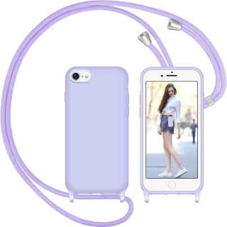 iPhone 7 / 8 / SE 2020 / SE 2022 zadné púzdro so šnúrkou fialové