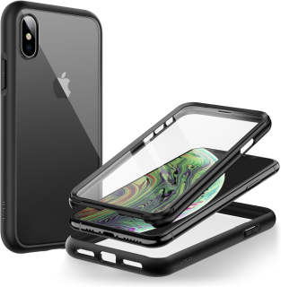 iPhone X / XS celotelové 360° púzdro čierne