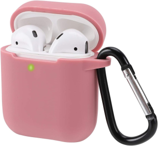 AirPods 2 a 1 ružové ochranné púzdro