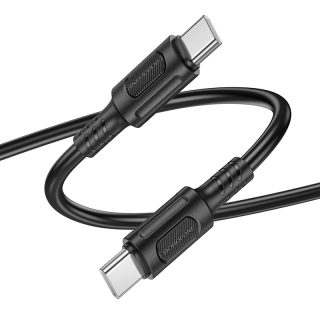 Borofone Kabel BX111 - Typ C na Typ C - 60W 3A 1 meter čierny