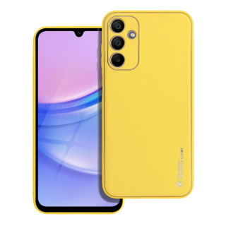 Samsung Galaxy A25 5G zadné púzdro LEATHER žlté