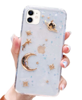 iPhone 11 zadné púzdro Vesmír transparentné