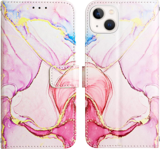 iPhone 13 / 14 6,1" púzdro book ANSHOW svetlo ružové