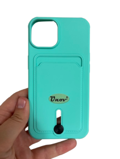 iPhone 13 / 14 púzdro Card tyrkys